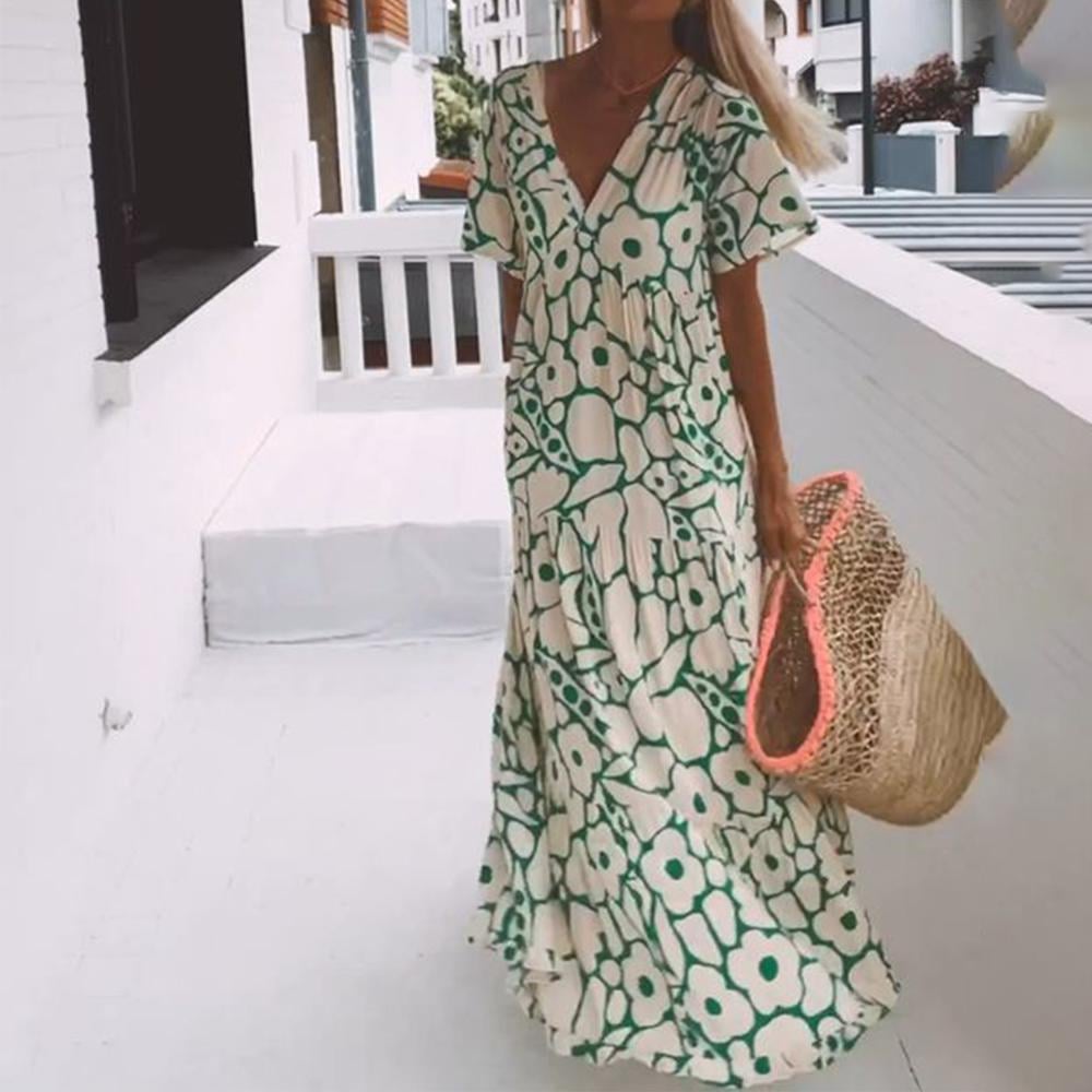 PAOLA | ELEGANTES MIDI-KLEID MIT V-AUSSCHNITT