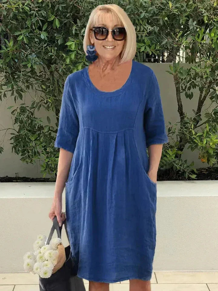 Feliciana | Lockeres Kleid mit Bauchabdeckung