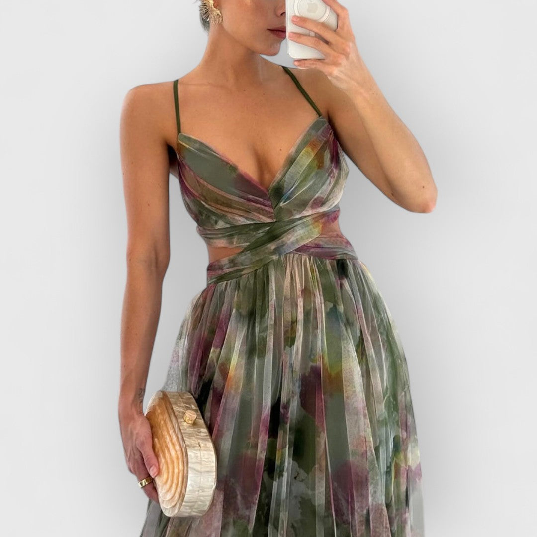 SELINA | MAXIKLEID MIT BLUMENPRINT
