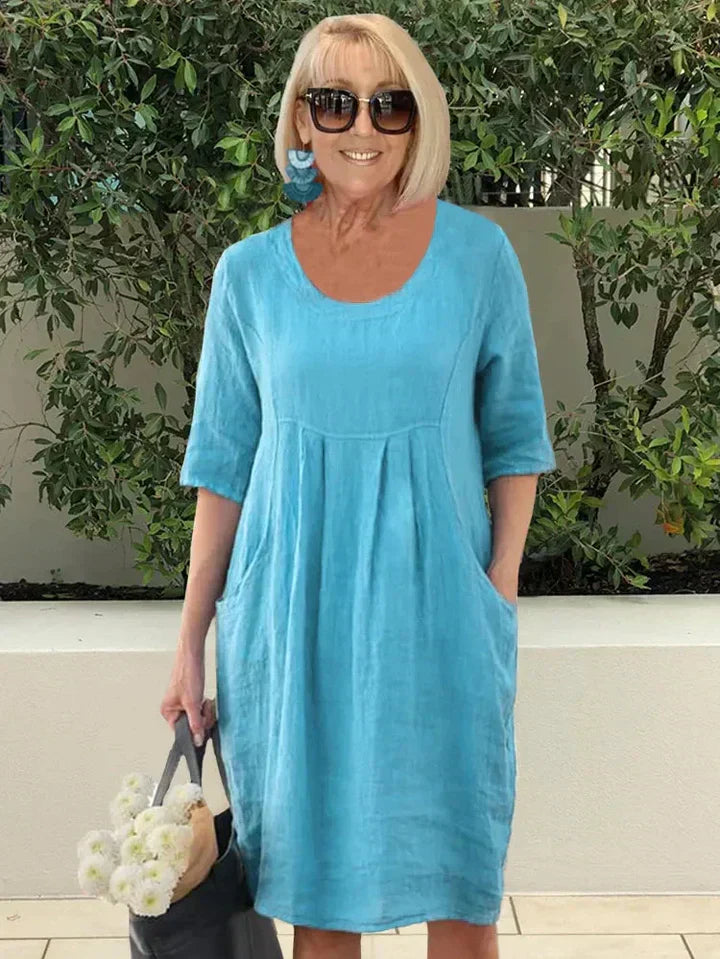 Feliciana | Lockeres Kleid mit Bauchabdeckung