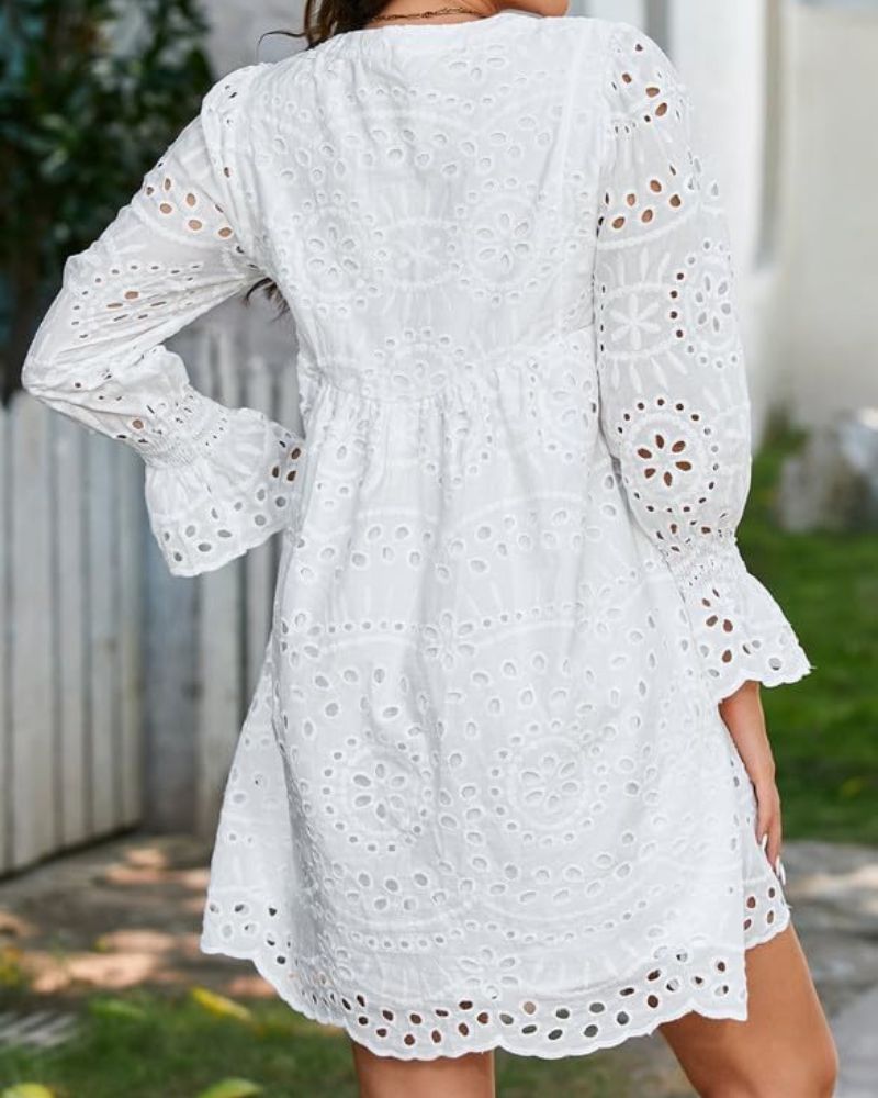 DIANA | KURZES KLEID MIT SPITZE