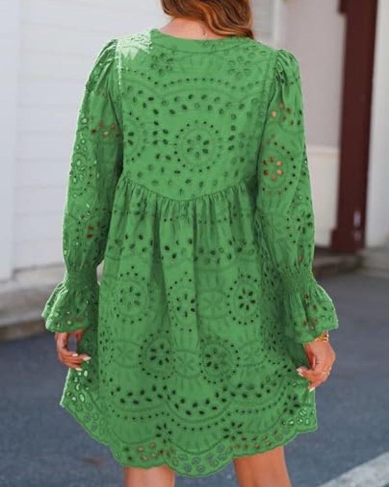 DIANA | KURZES KLEID MIT SPITZE