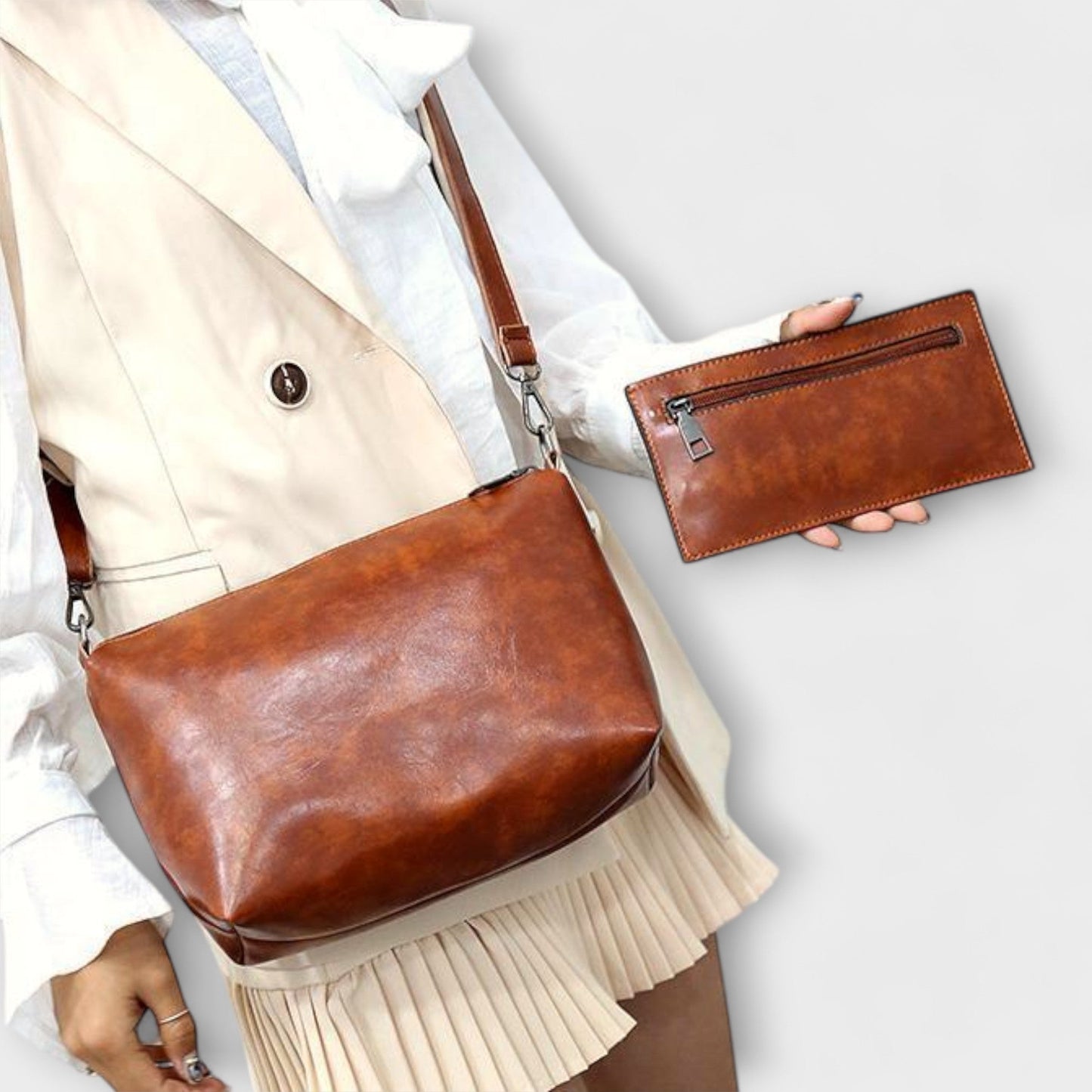 Léora. - 4-teiliges Vintage-Taschen-Set