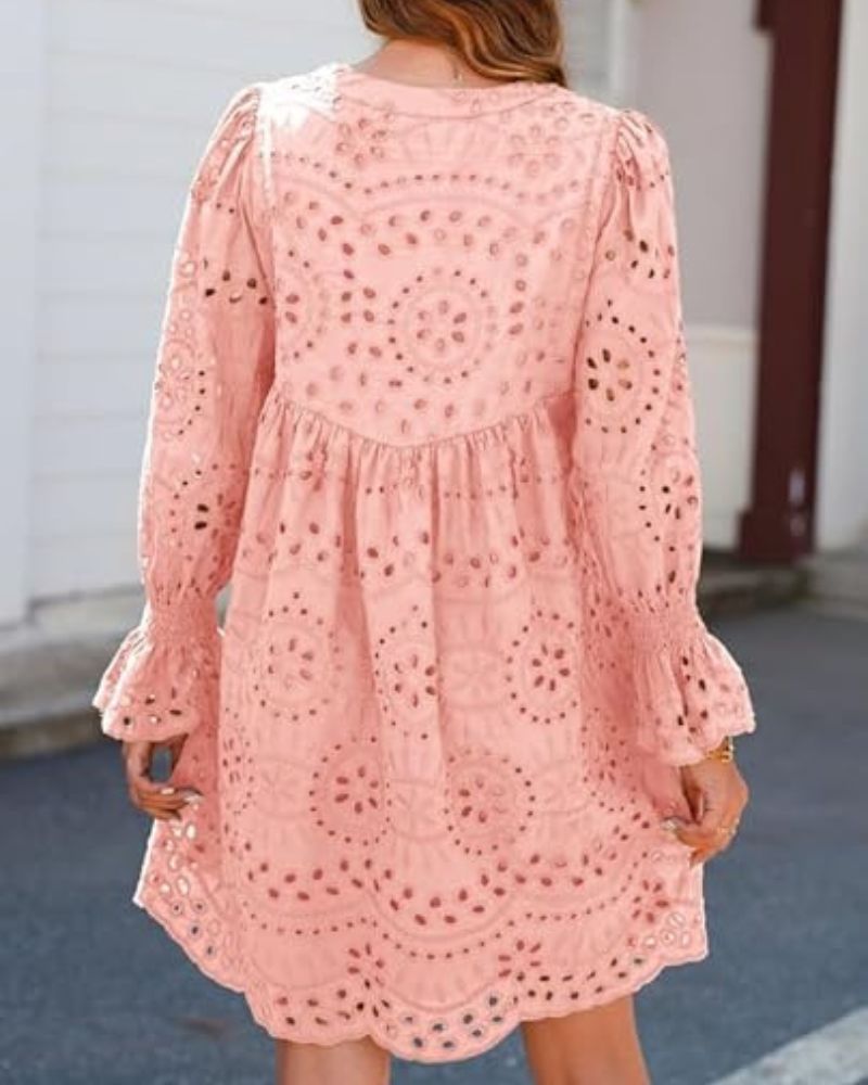 DIANA | KURZES KLEID MIT SPITZE