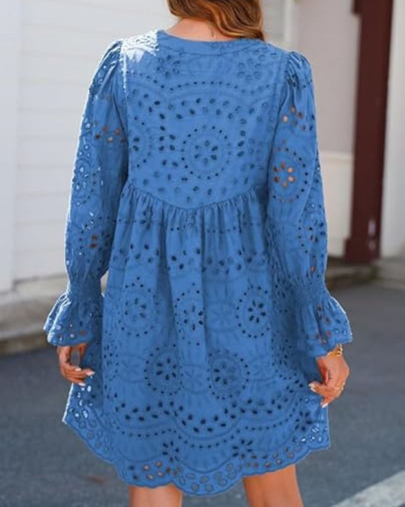 DIANA | KURZES KLEID MIT SPITZE