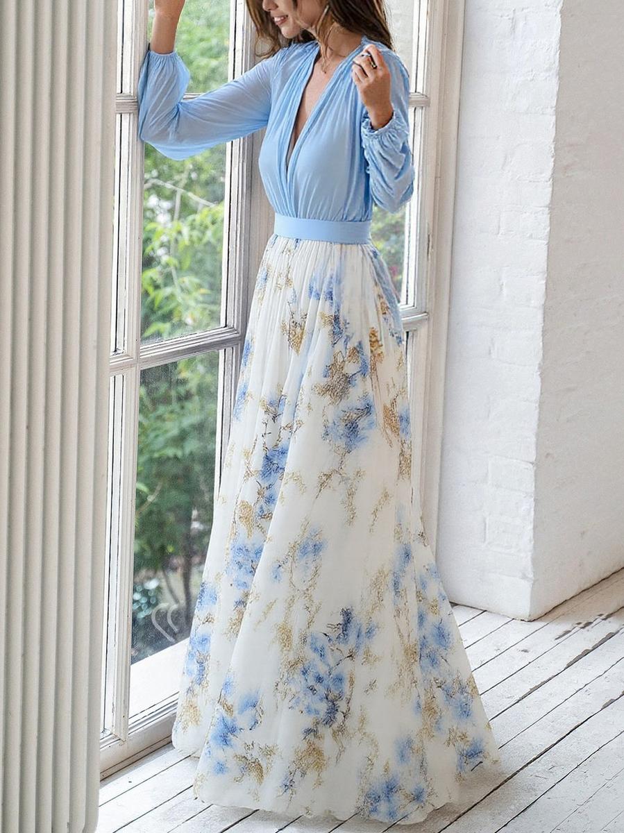 SORAYA | MAXIKLEID MIT BLUMENDRUCK