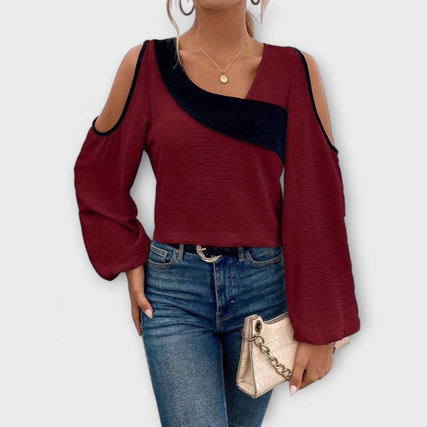 Scarlett | Bluse mit quadratischem Ausschnitt