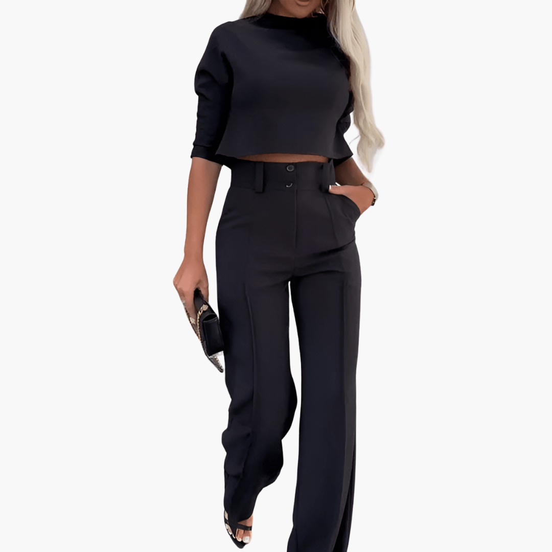 Cleo | Elegantes Croptop-Set für Frauen