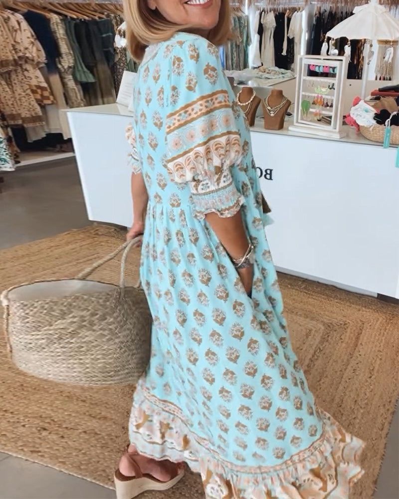 VANESSA | BEDRUCKTES CASUALKLEID