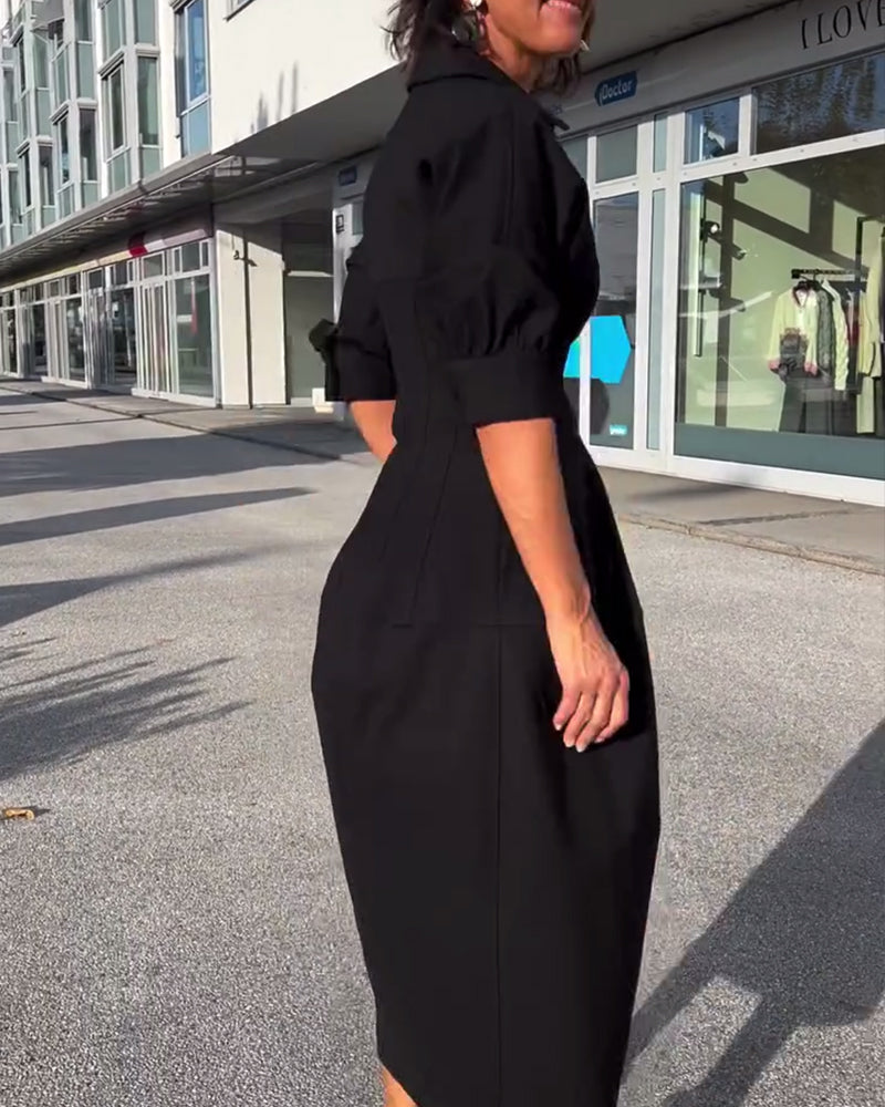 Karolin - Bequemes Langes Kleid
