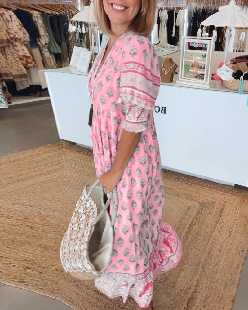 VANESSA | BEDRUCKTES CASUALKLEID