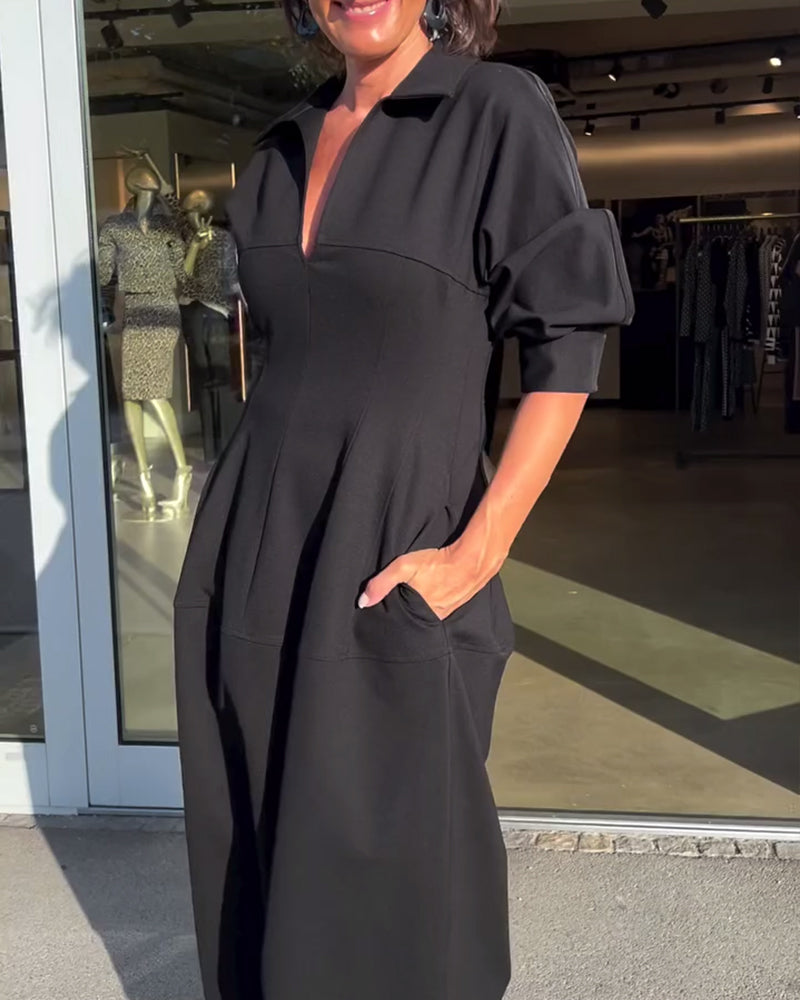 Karolin - Bequemes Langes Kleid