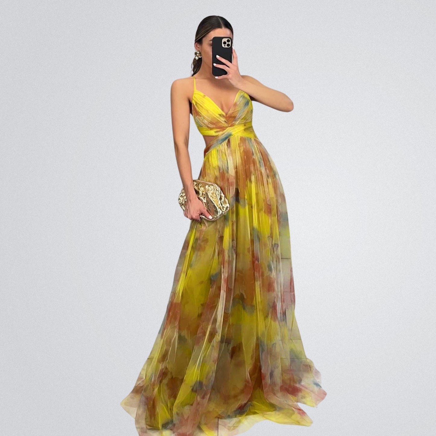 Verity - Maxikleid mit Blumenprint