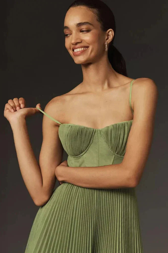 Isabella - Plissiertes Tüll-Midikleid