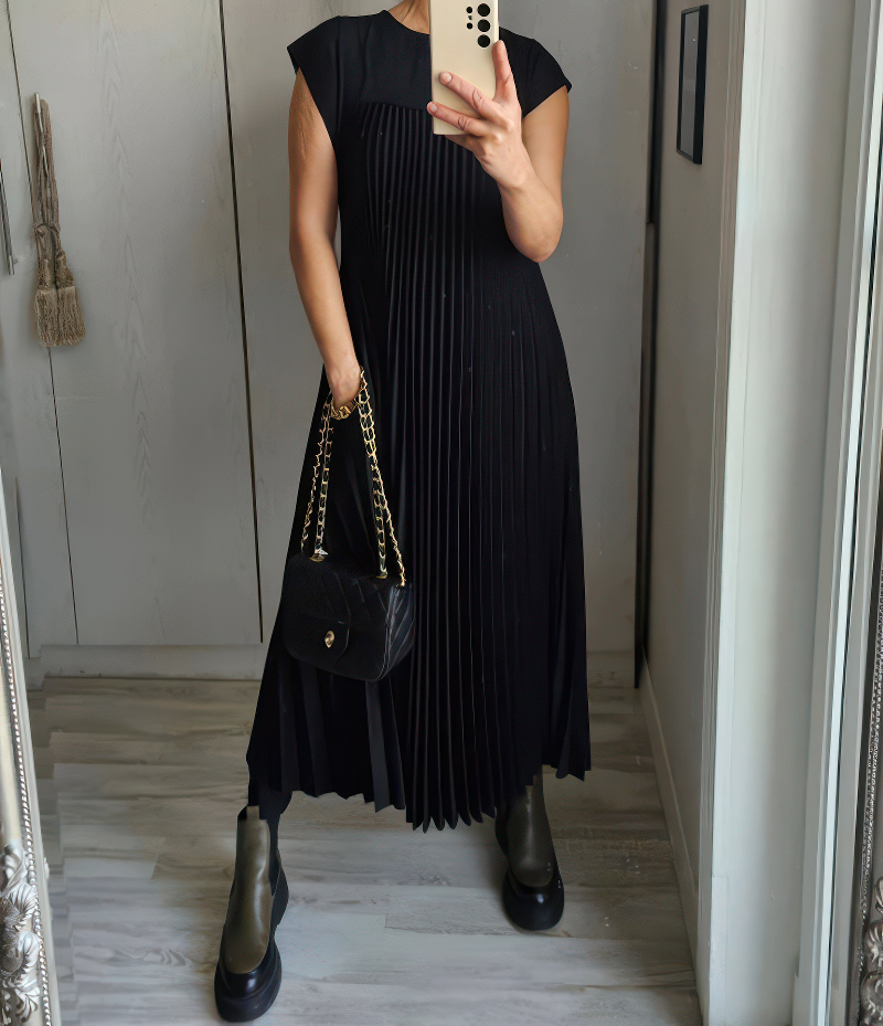 Laurine – Elegantes langes Kleid im klassischen Stil