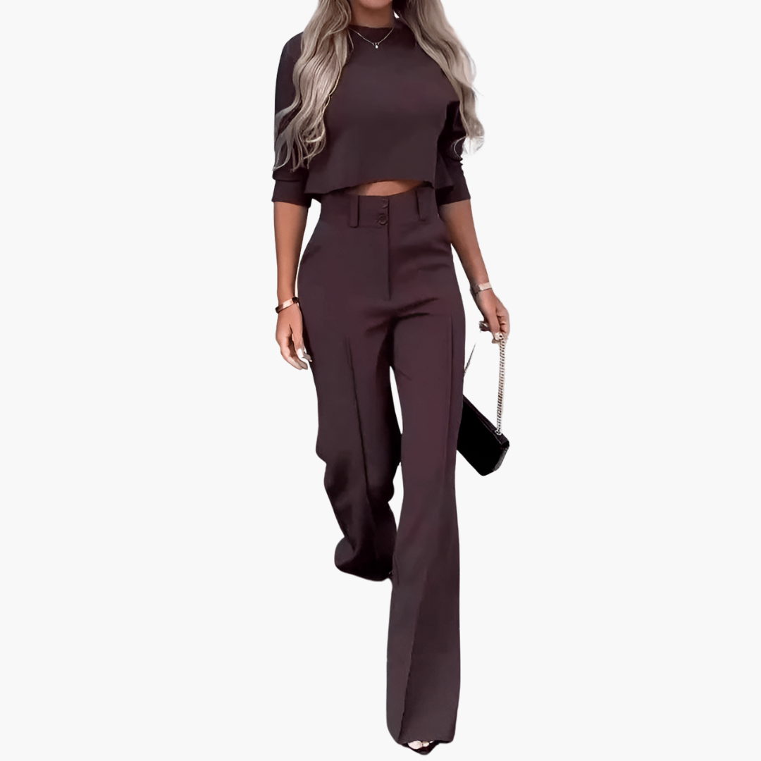 Cleo | Elegantes Croptop-Set für Frauen