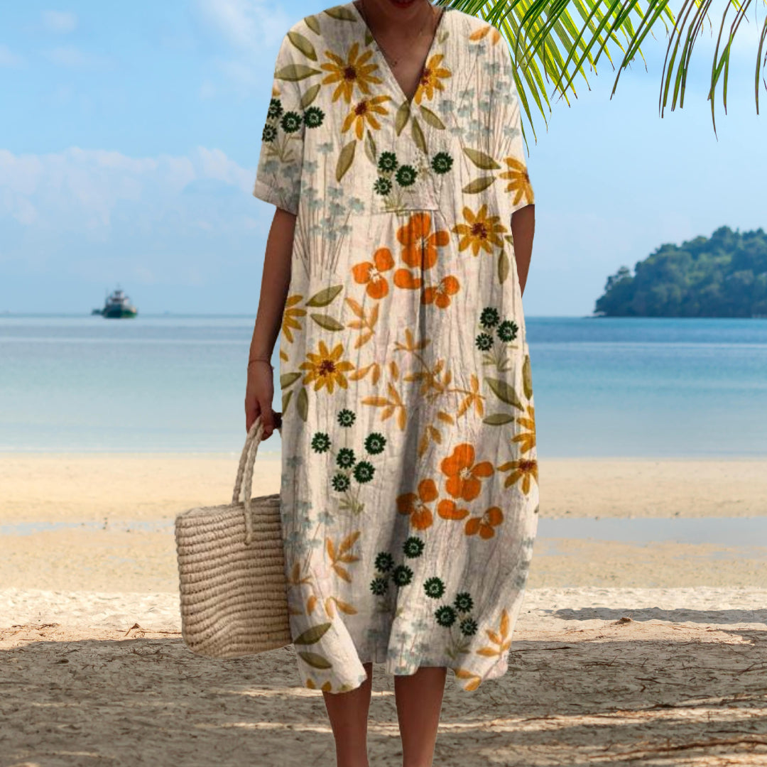 Bernadette | Buntes Blumenkleid