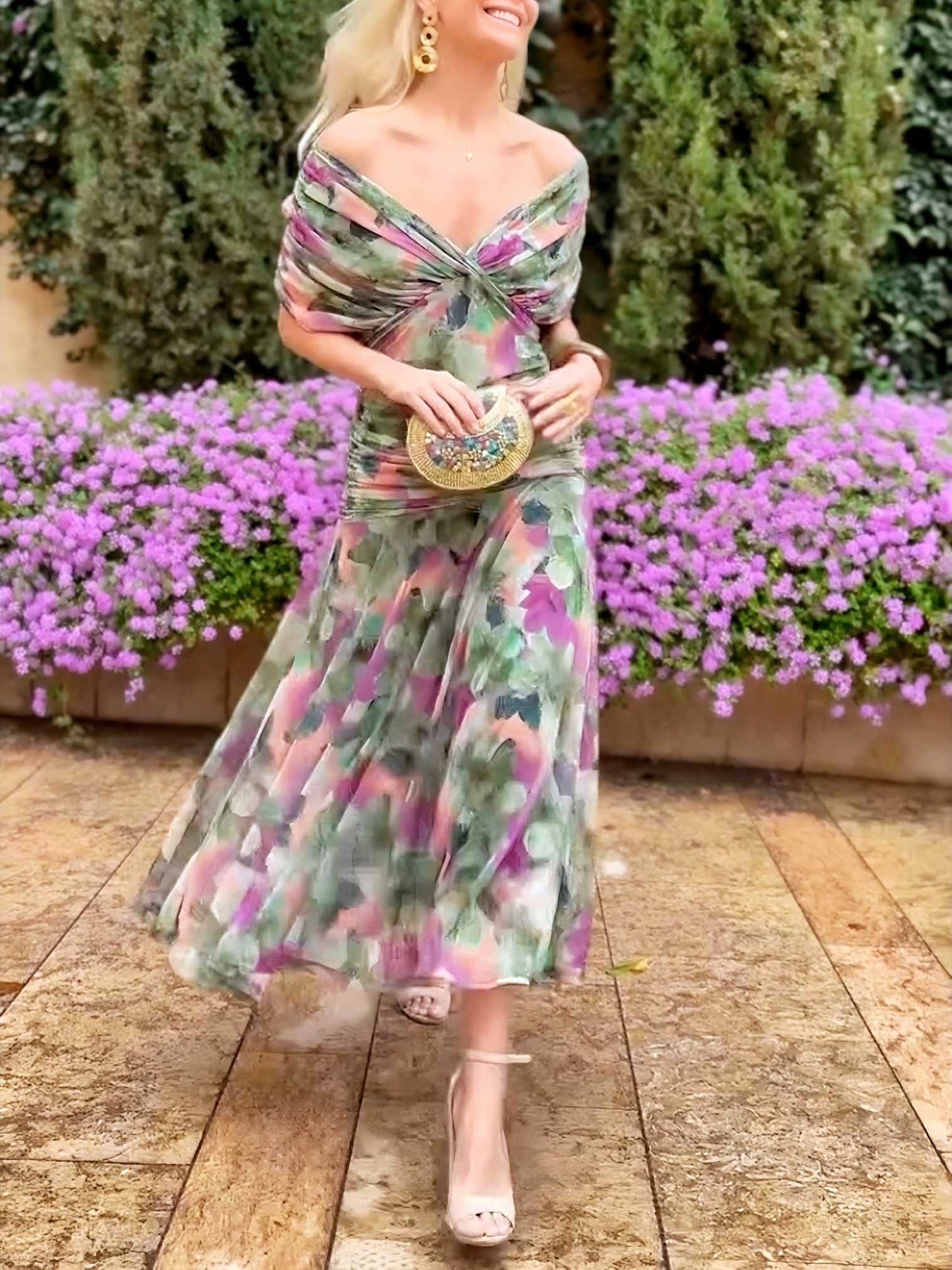 Alexa | Romantisches Off-Shoulder Kleid