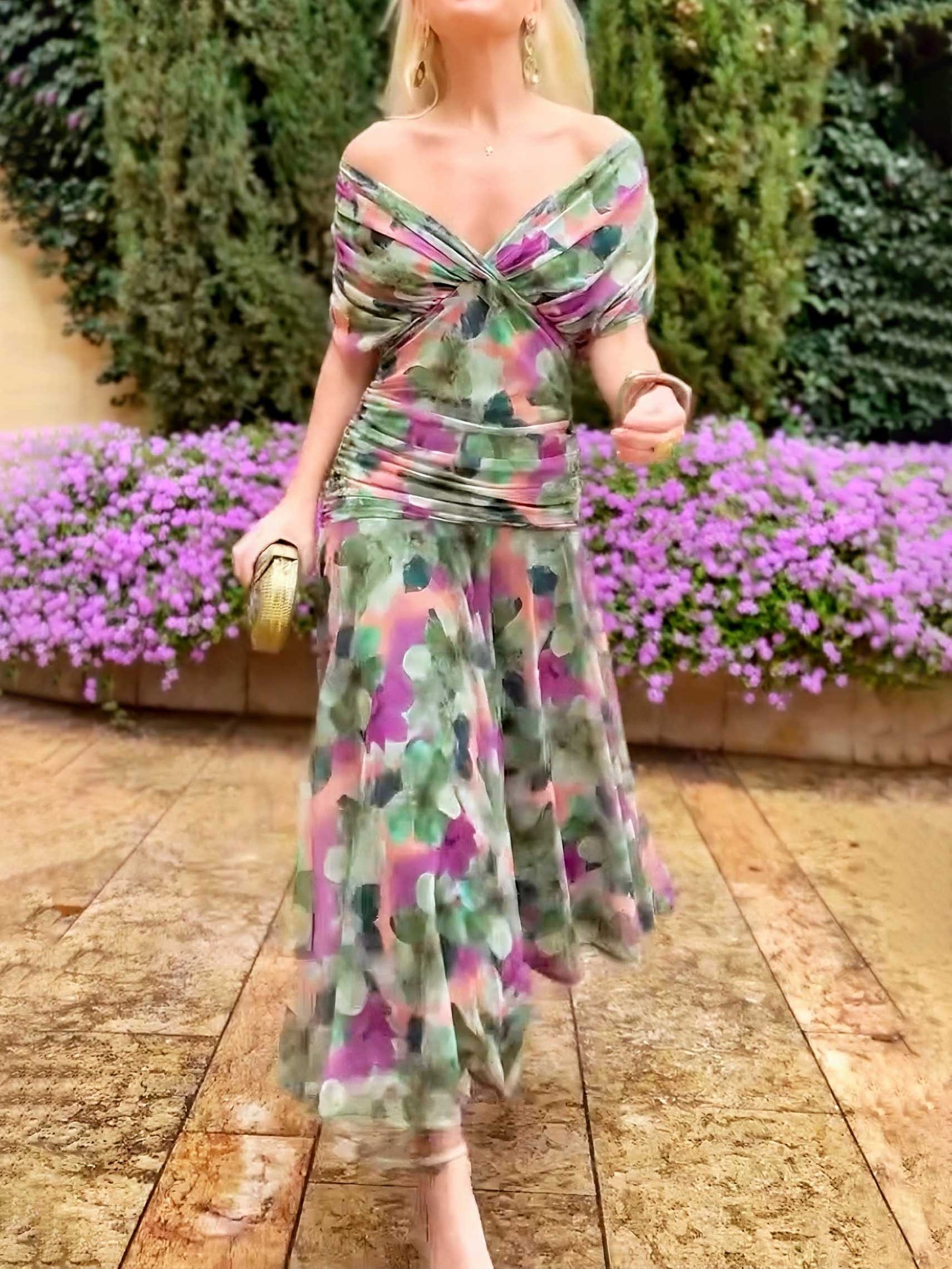 Alexa | Romantisches Off-Shoulder Kleid