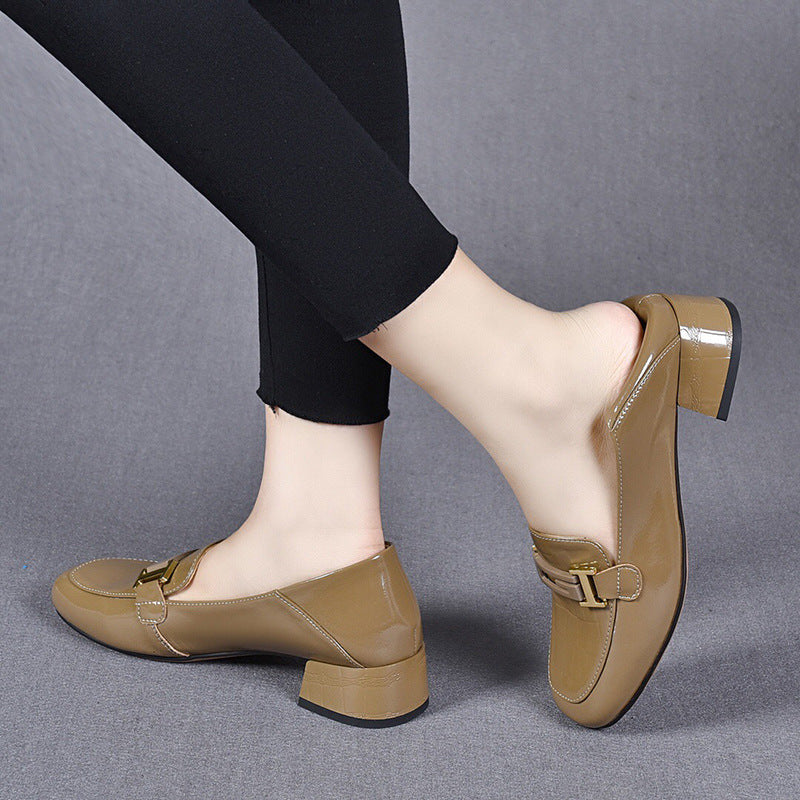 Bordowe - Loafer