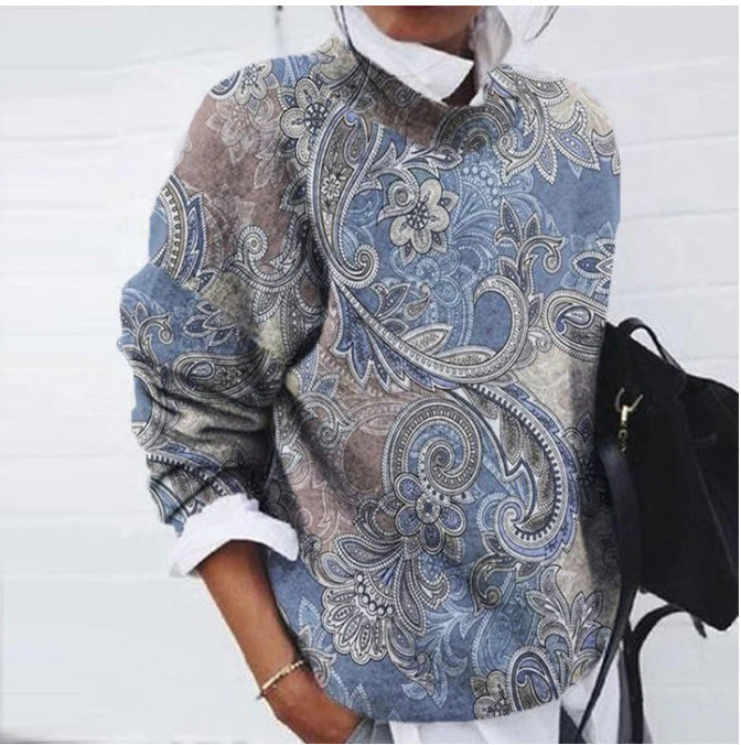 Marina - Lässiger Pullover mit Leo-Design