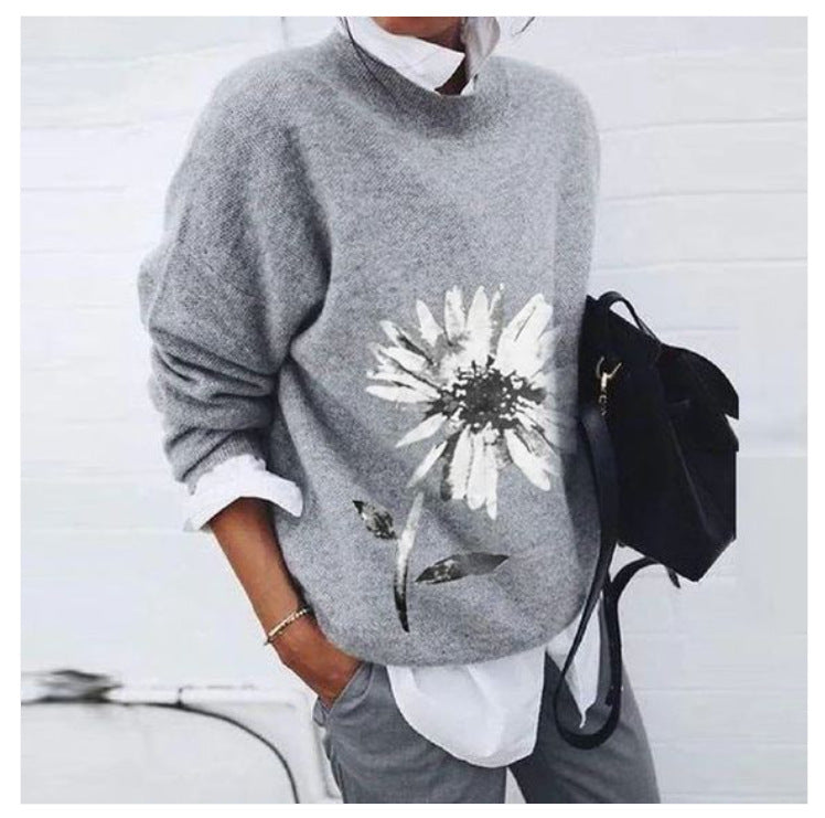Marina - Lässiger Pullover mit Leo-Design