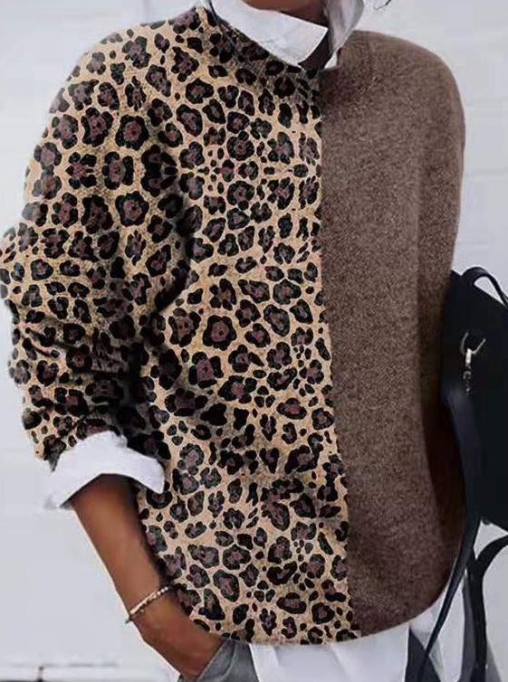 Marina - Lässiger Pullover mit Leo-Design