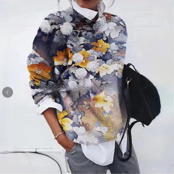 Marina - Lässiger Pullover mit Leo-Design