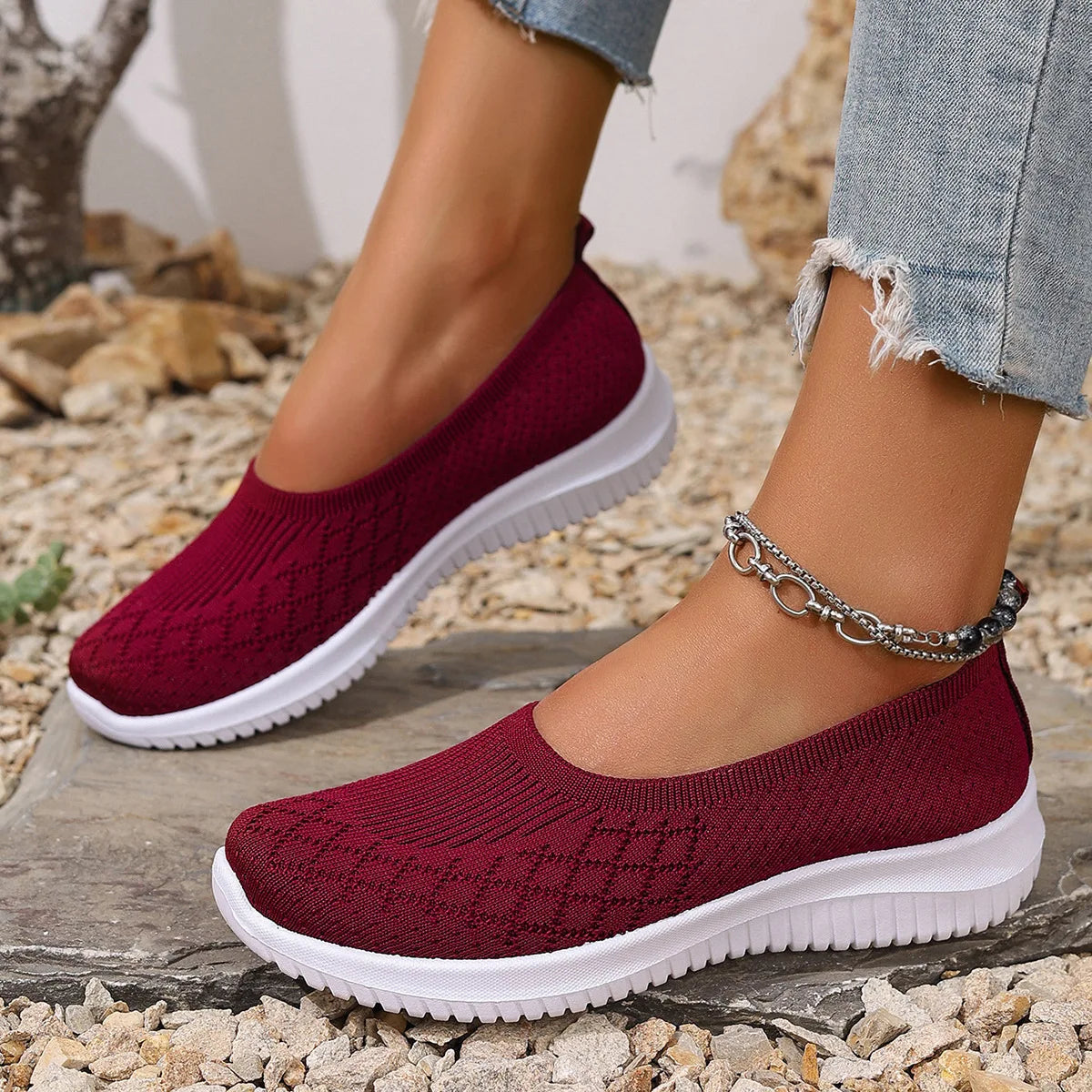 Sofina – Rutschfeste atmungsaktive Slipper