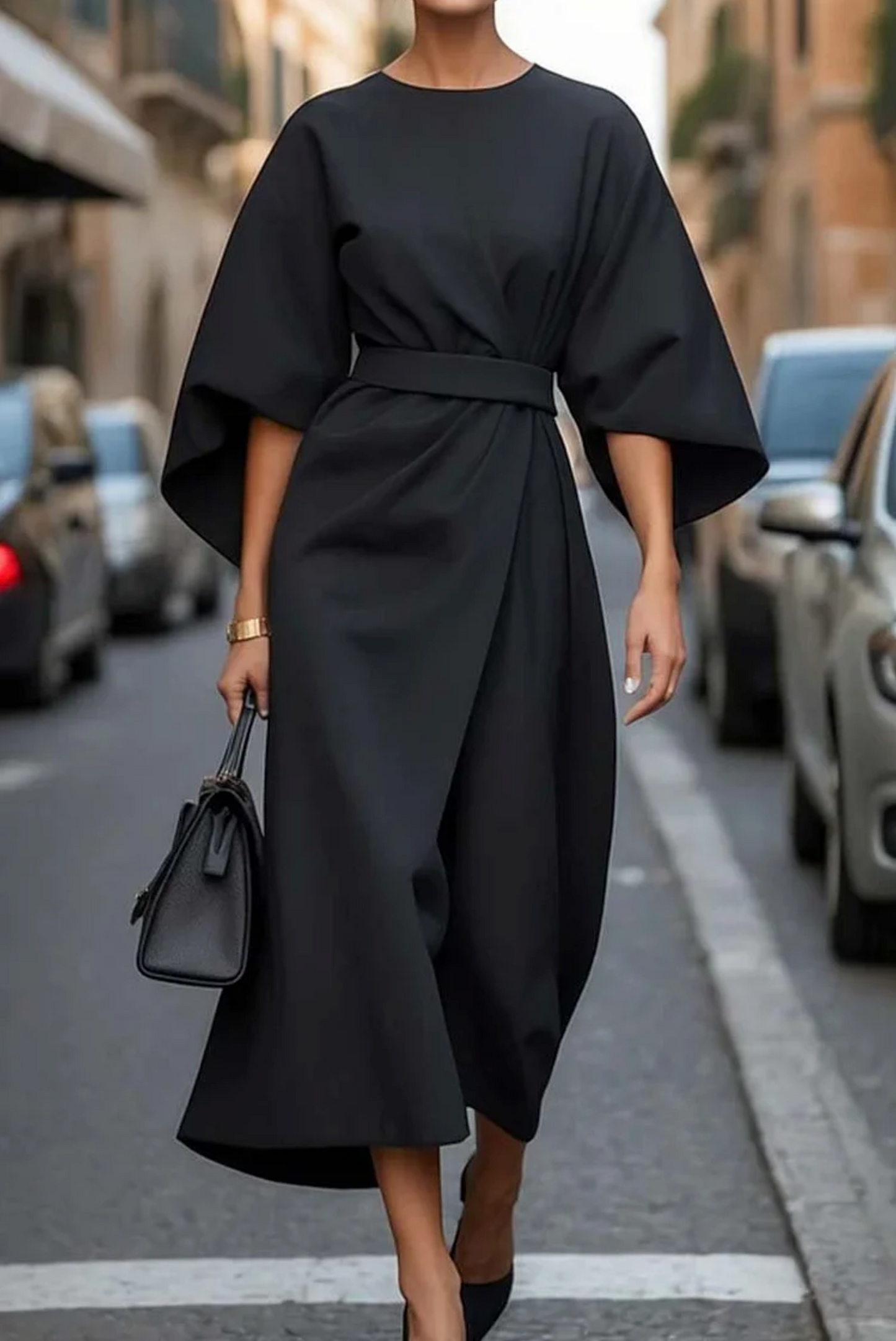 Louise | Elegantes Kleid mit Lanternenärmeln