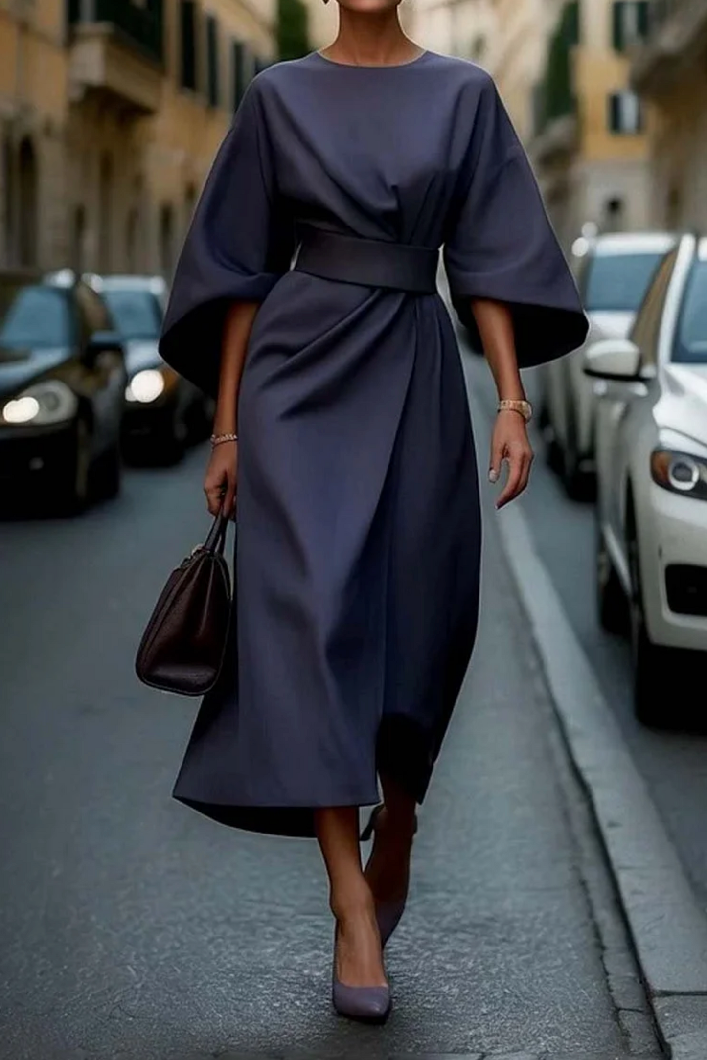 Louise | Elegantes Kleid mit Lanternenärmeln