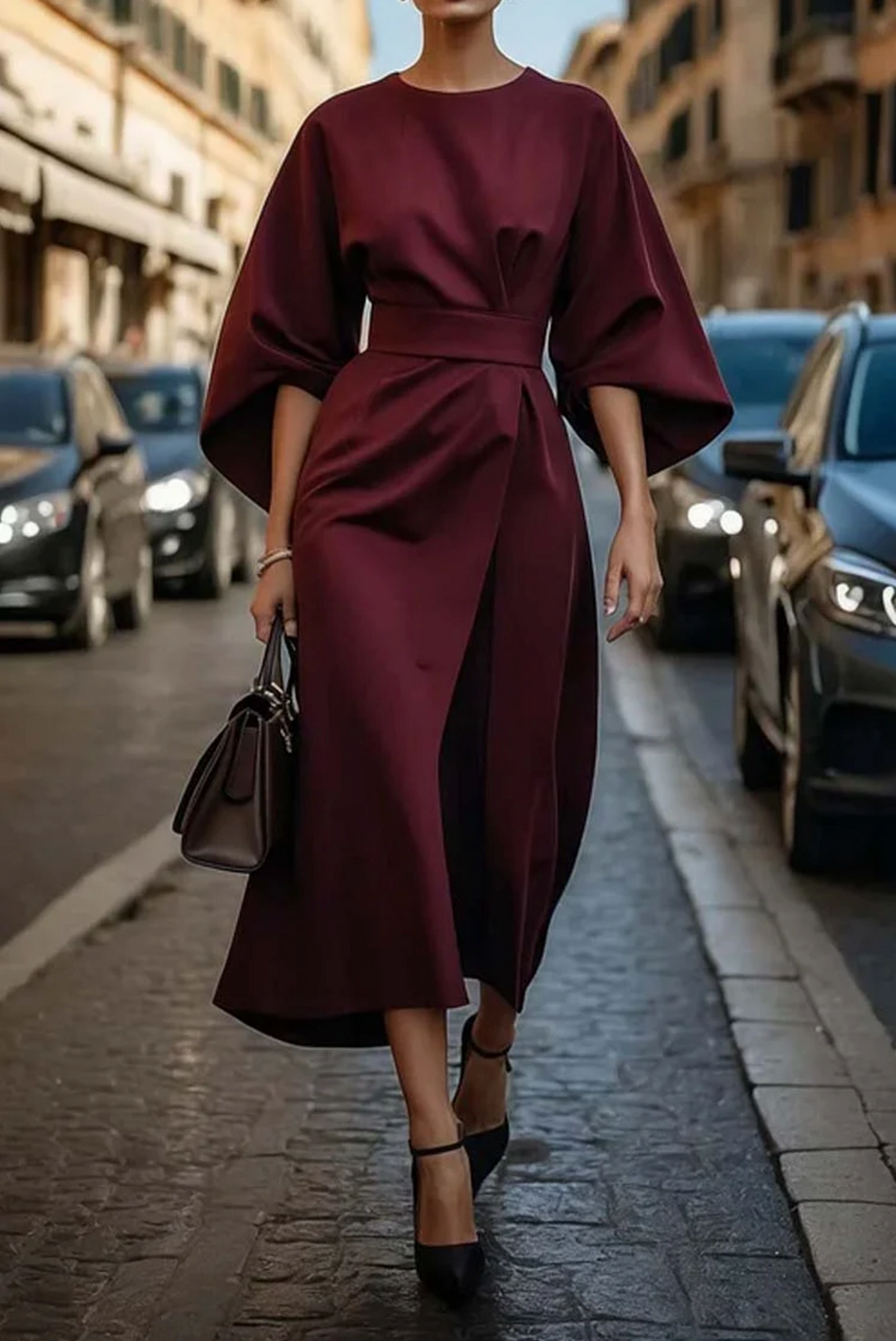 Louise | Elegantes Kleid mit Lanternenärmeln