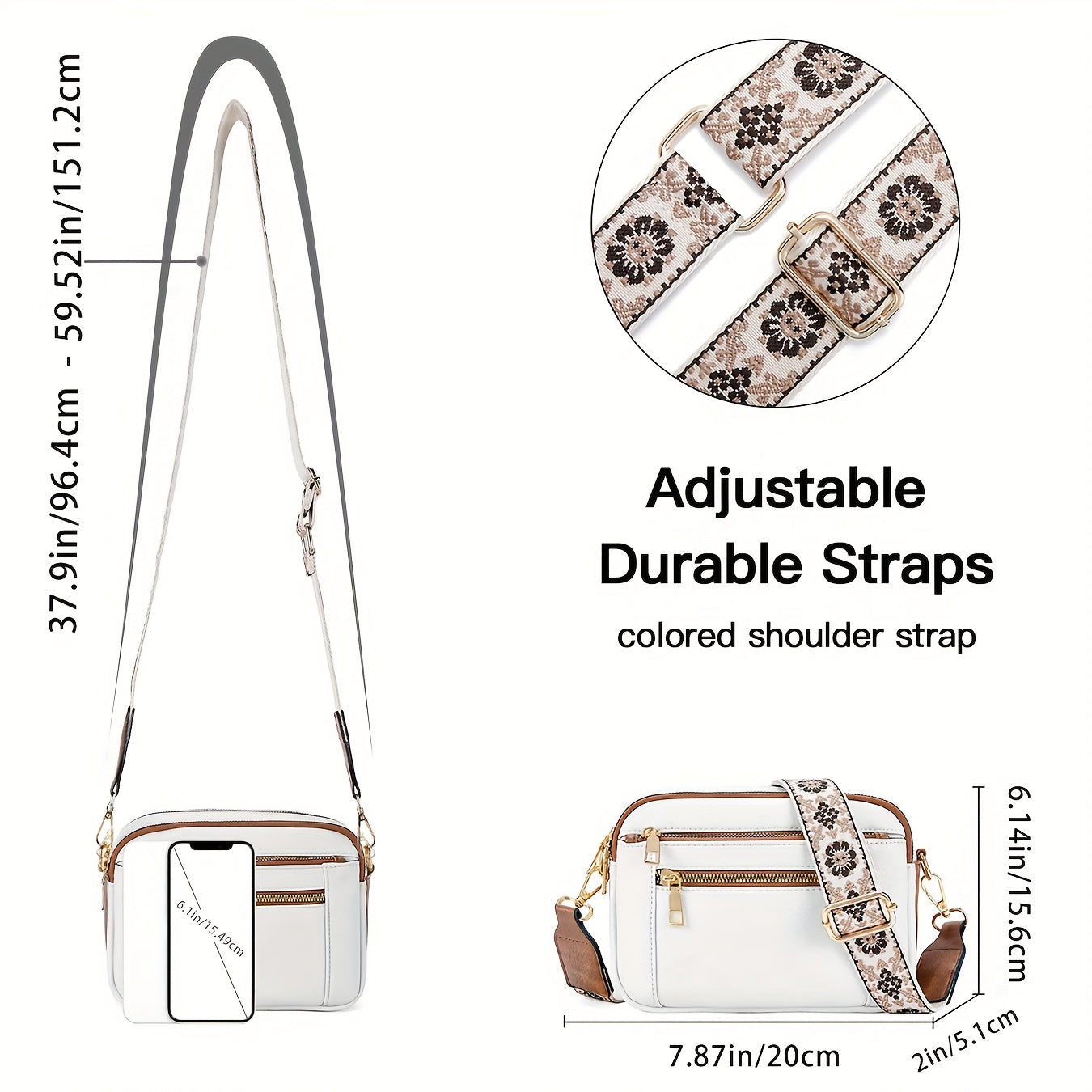 Léora. - Crossbody Tasche aus veganem Leder