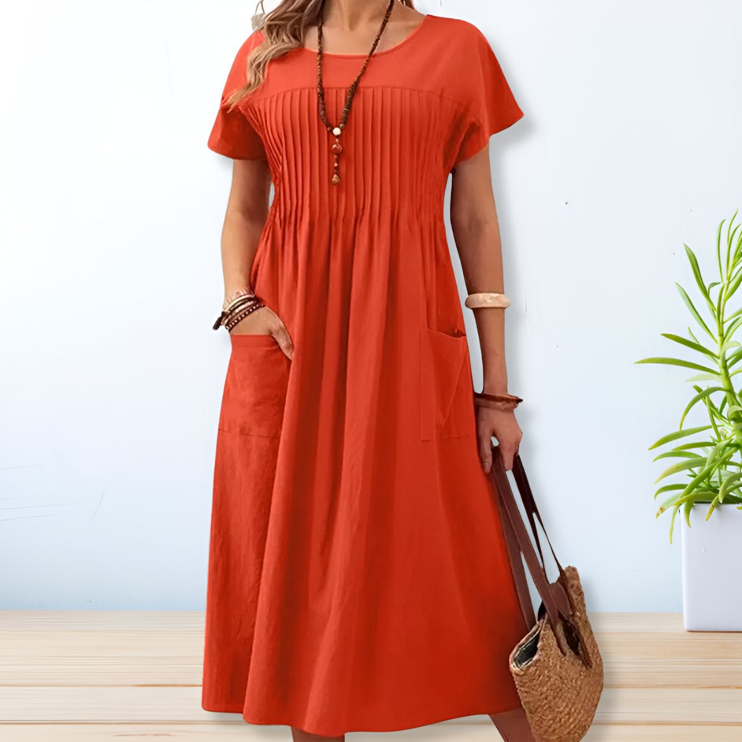Carlene | Elegantes Kleid mit Taschen