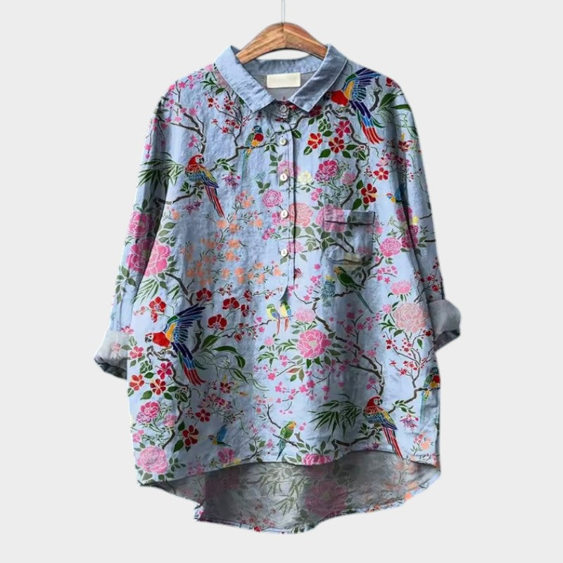 Gunnel | Premium Bluse mit Spitze