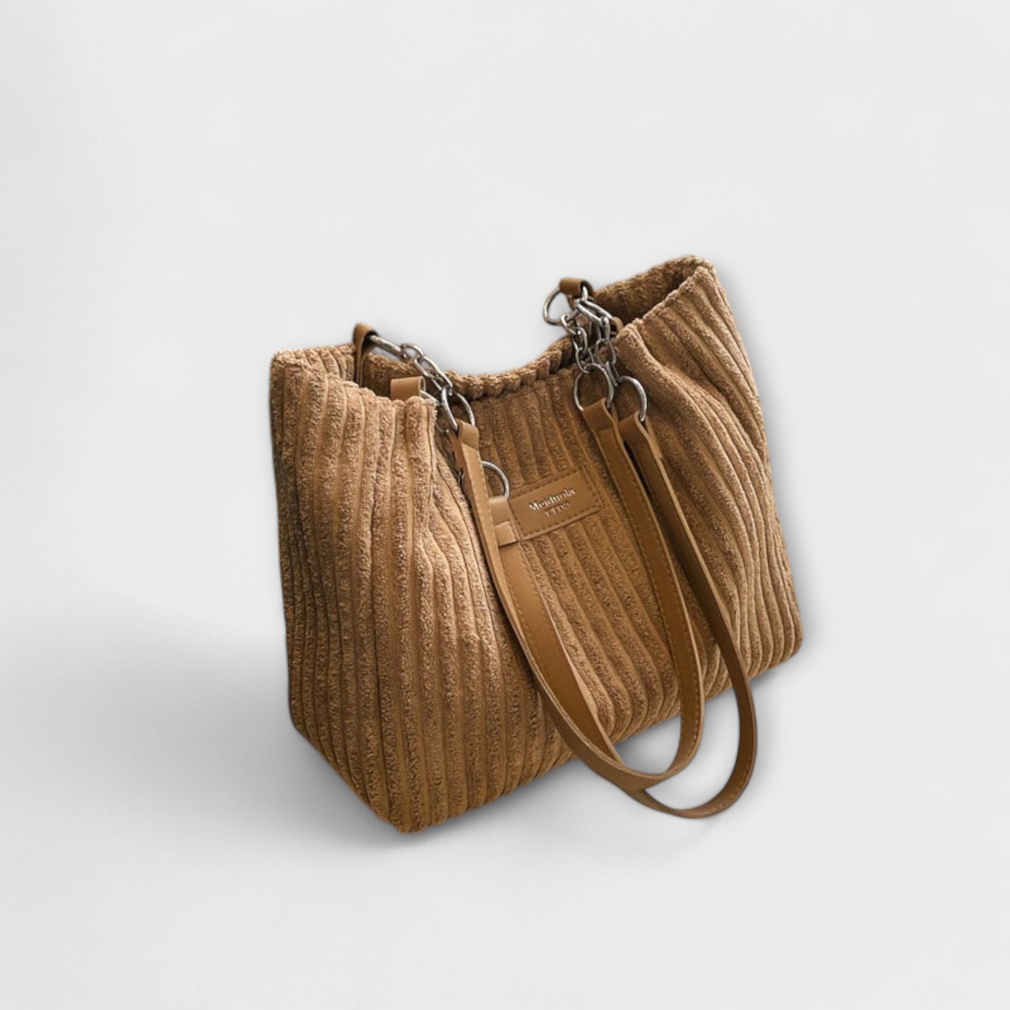 Léora. - Weiche Cord-Schultertasche