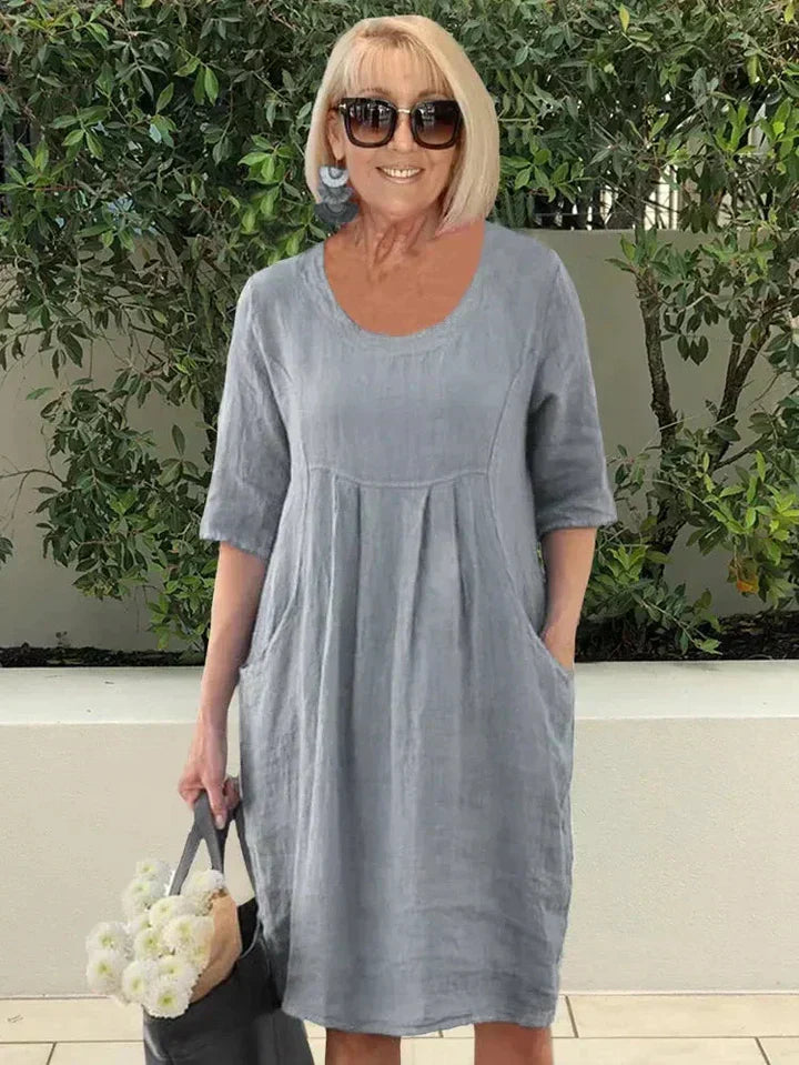 Feliciana | Lockeres Kleid mit Bauchabdeckung