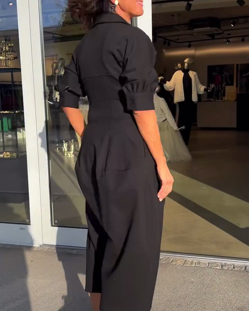 Karolin - Bequemes Langes Kleid