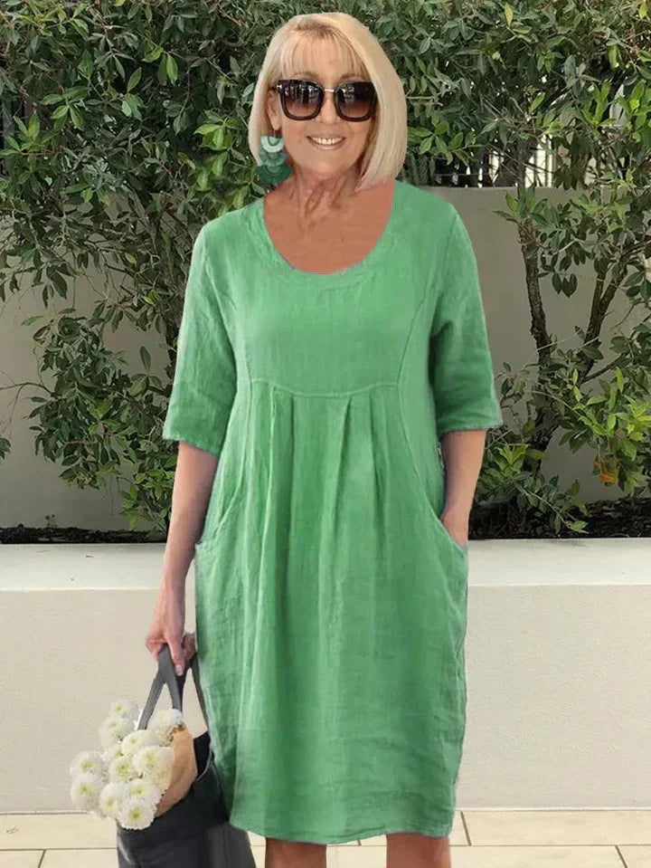 Feliciana | Lockeres Kleid mit Bauchabdeckung
