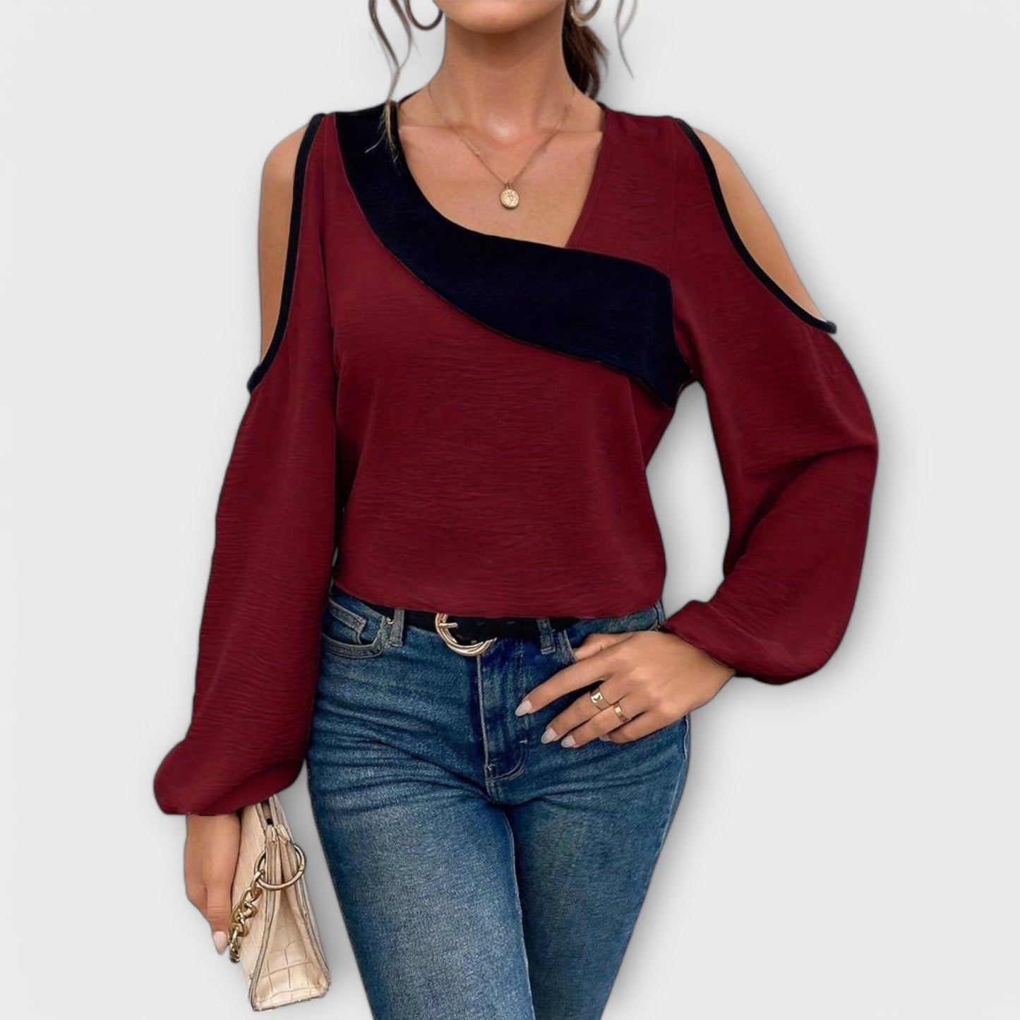 Scarlett | Bluse mit quadratischem Ausschnitt