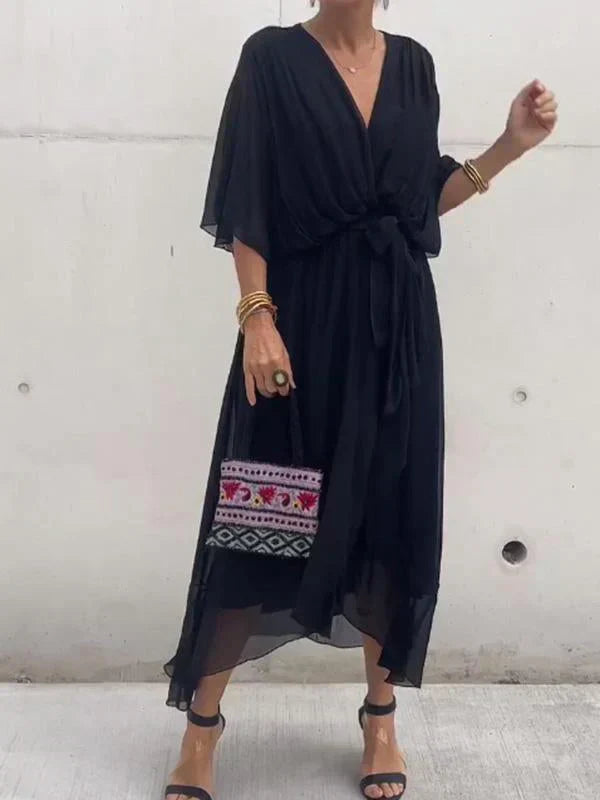 FREYA | V-AUSSCHNITT KLEID