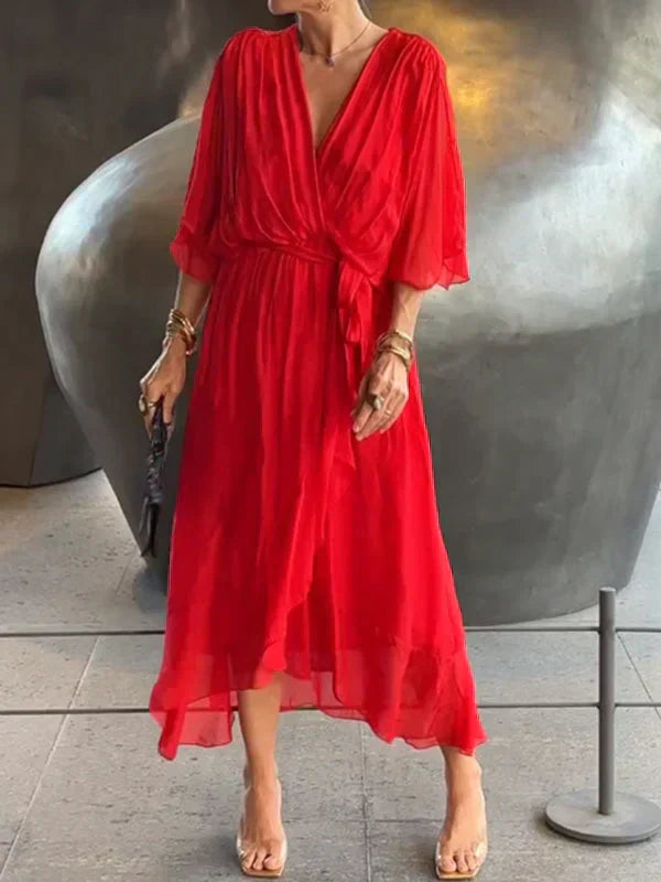 FREYA | V-AUSSCHNITT KLEID