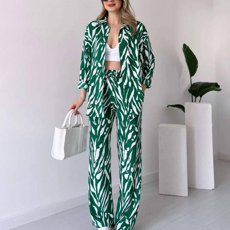 Sybille – Luxuriöses Set aus Oberteil und Hose