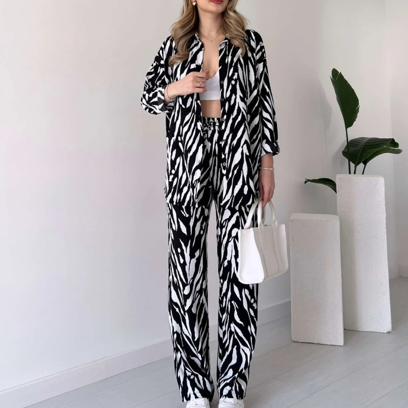 Sybille – Luxuriöses Set aus Oberteil und Hose