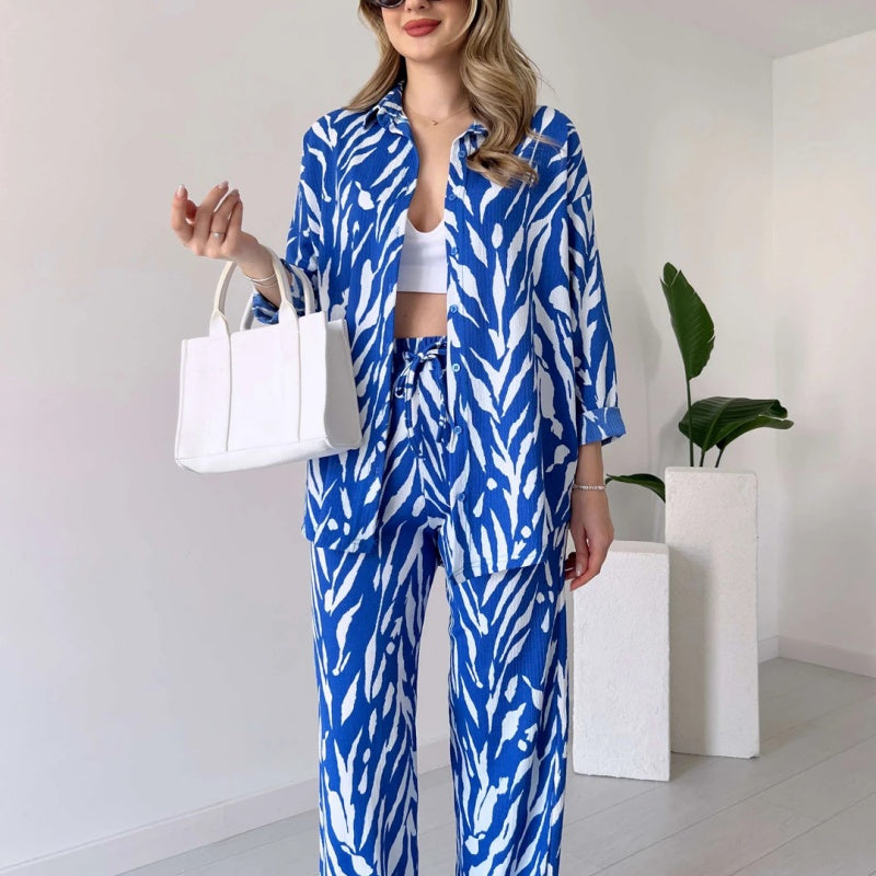 Sybille – Luxuriöses Set aus Oberteil und Hose