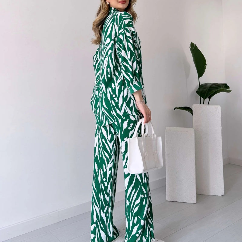 Sybille – Luxuriöses Set aus Oberteil und Hose