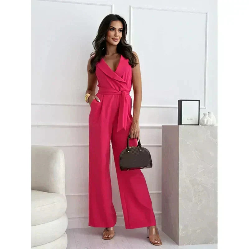 Lina | Jumpsuit mit V-Ausschnitt