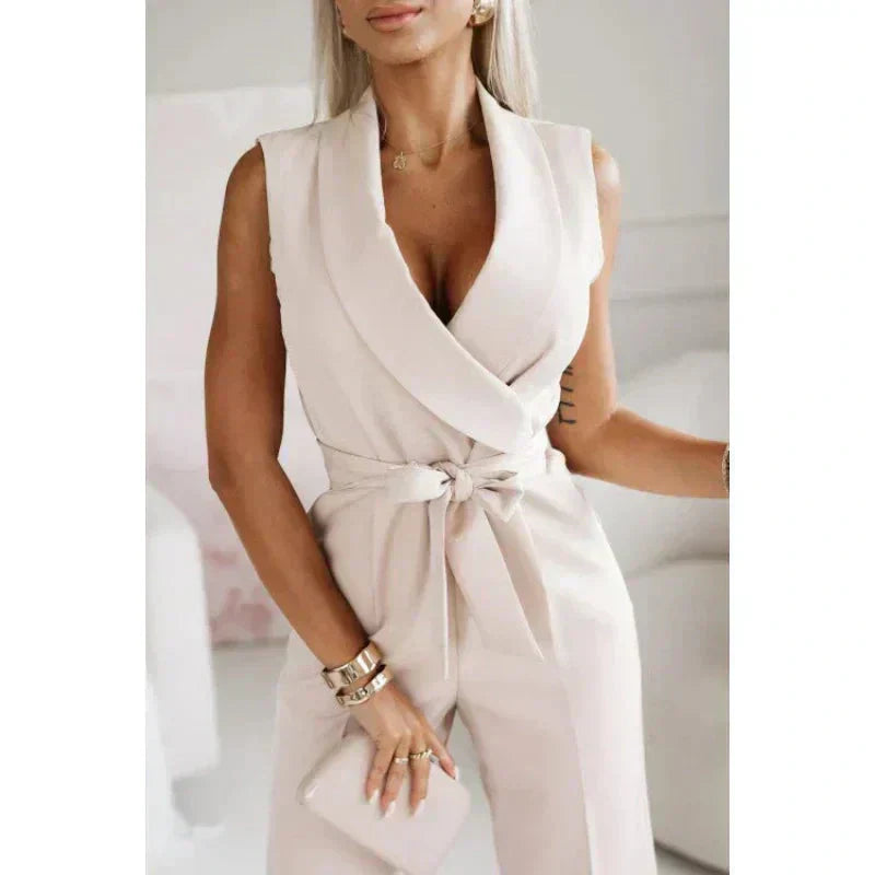 Lina | Jumpsuit mit V-Ausschnitt