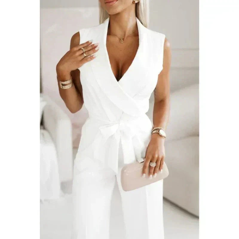 Lina | Jumpsuit mit V-Ausschnitt