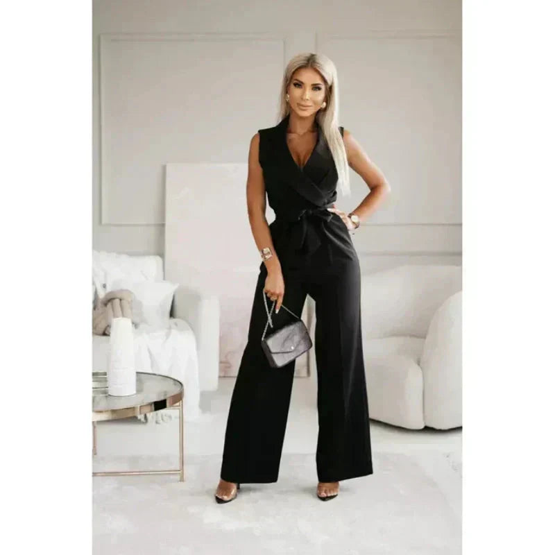 Lina | Jumpsuit mit V-Ausschnitt